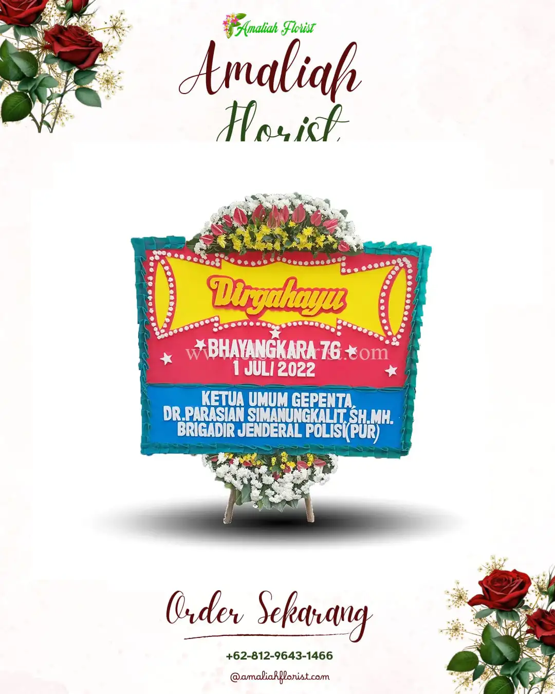 Papan Bunga HUT Ulang Tahun Peunaron